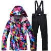 New Ski Suit Women's Snow Township Large Size Set Breathable Heat Storage Warm Single and Double Ski Suit