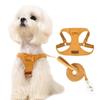 Trendy Premium Suede Dog Harness Leash Set - Adjustable Pet Chest Strap Soft & Durable Puppy Kitten Fashion Accessories