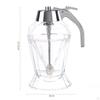 Honey Jar with Stand Dispenser, Clear, 180ml No Drip ,Maple Syrup Pot for