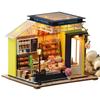 ZakkaTimez Dollhouse Kit Miniature House Wooden Beginner DIY Handmade Kit