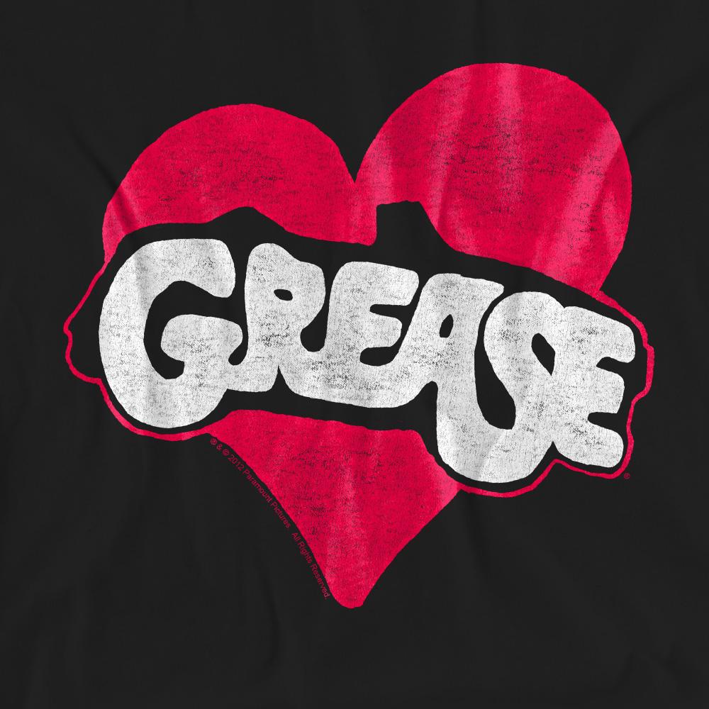 Grease Unisex Adult Heart T-Shirt