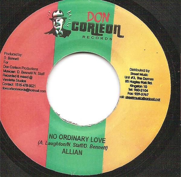 7inch Record ALAINE / MR. EASY - No Ordinary Love / Falling NONE Don Corleon Rec Jamaica Reggae, Ska & Dub Used