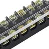 Wire Connection Block 12 Position Dual Row Terminal Block with Plastic Insulating Cover 600V 15A and 2 Accessories