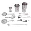 11PCS Cocktail Shaker Set Stainless Steel Drink Mixer Set Bar Cocktail Mixing Tool for