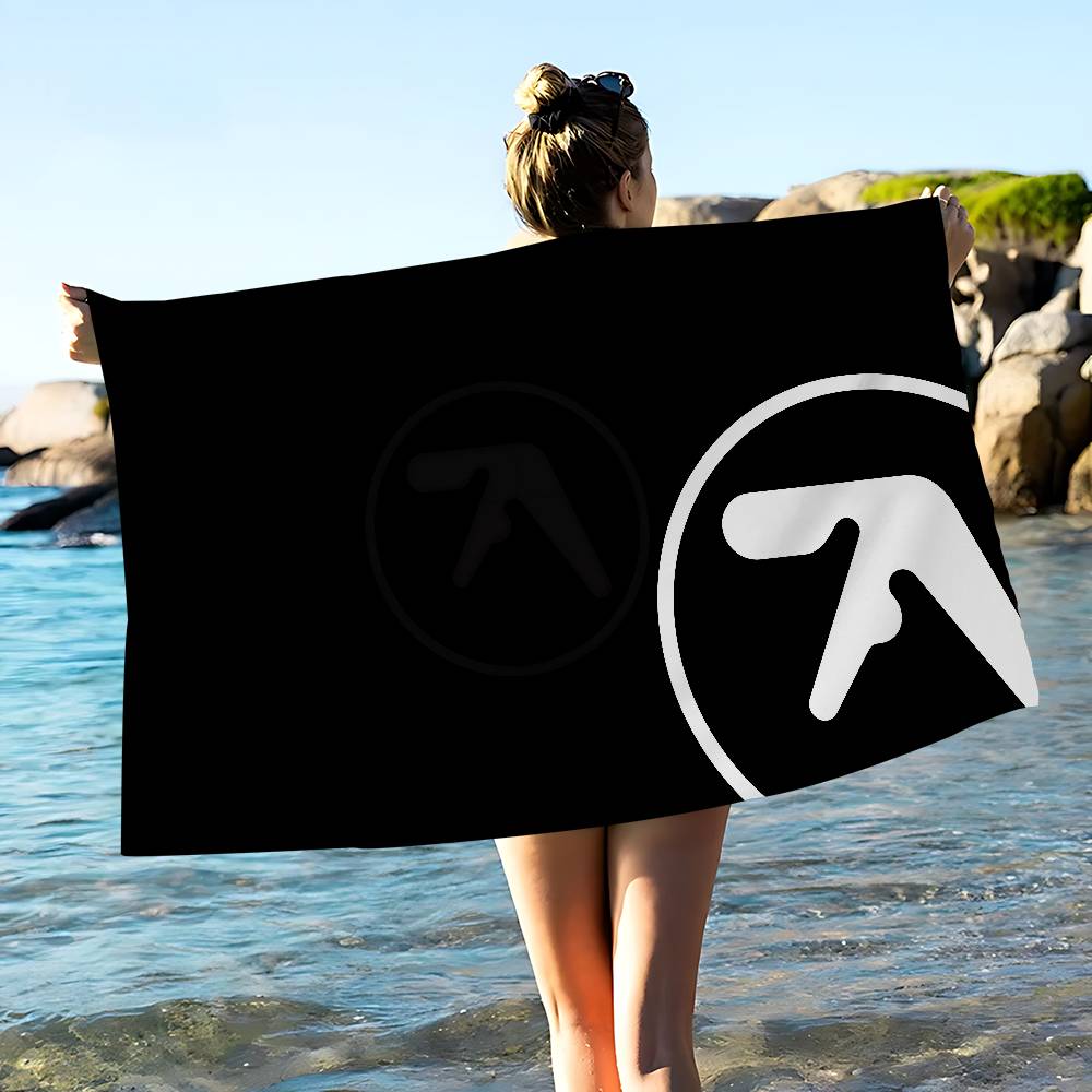 A-Aphex Twin Mikrofaser Bedrucktes Strandtuch Bergsteigen Yoga Strand Schwimmen Laufen Saugfähiges Weiches Handtuch