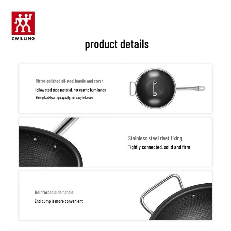 ZWILLING Classic II Non-stick Stainless Steel Wok