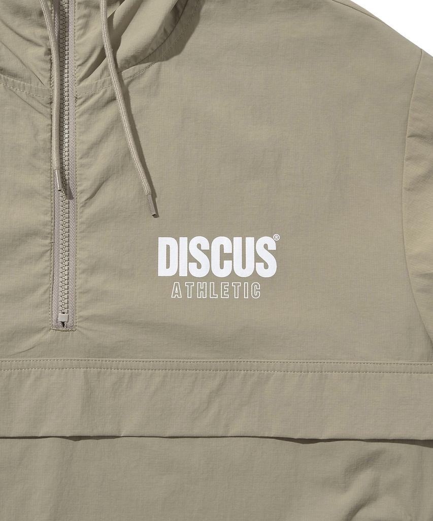 Discus Athletic Logo Anorak Jacket Sand Beige