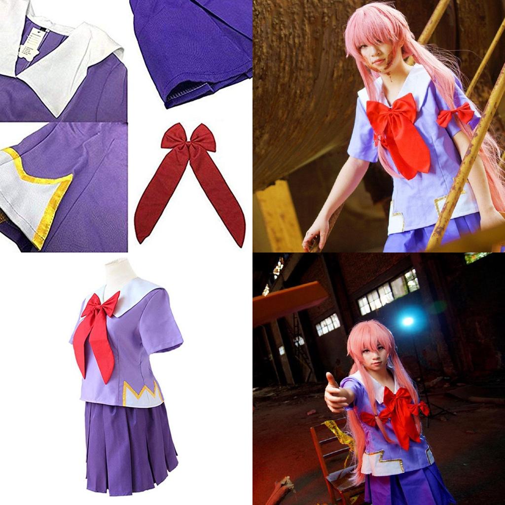 Stunningly Crafted Future Diary Gasai Yuno Costume Outfit With Exquisite Workmanship