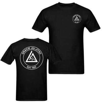2025 Sommar Ny Mode Gracie Jiu-jitsu Träning T-shirt Hög Kvalitet 100% Bomull Lös Andningsbar Topp Casual Herr T-shirt