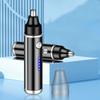 USB Rechargeable Electric Nose Hair Trimmer Painless Hair Removal Nose Hair Trimmer Fully Waterproof Battery Level Indicator