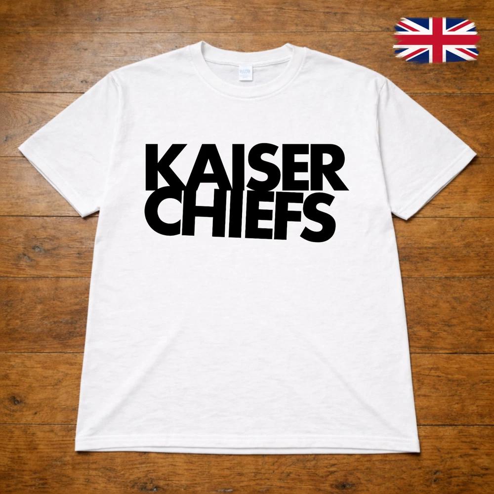 Kaiser Chiefs Bold Logo White TShirt Adults Kids 2XL