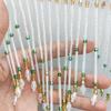 45Cm Long Tassel Glass Tube Fringe Tassel Fabric Diy Trim Ribbon Border Dance Dress Irregular Decor Wavy Beaded Sewing Tassel