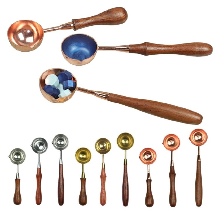 3 Pcs/Set Wax Sealing Melting Spoon Wax Seal Spoon Sealing Stamp Melting Spoon for Wax Seal Stamp Envelope