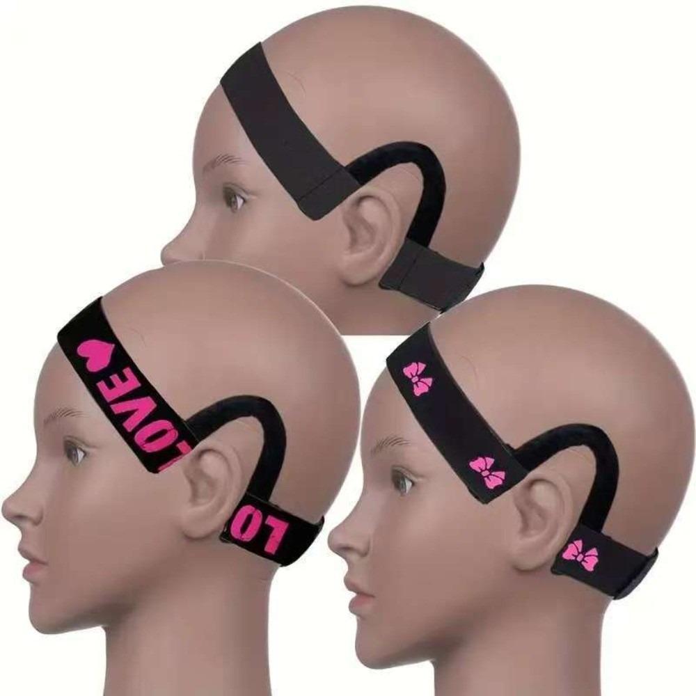 Comfortable Black Lace Wig Band 3cm Wig Edges Wrap Ear Hanger Melting Band  for Lace Wigs