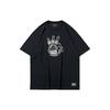 Li Ning T Shirts Men's Black Crew Neck Moderate Straight Fit AHSQ487-1