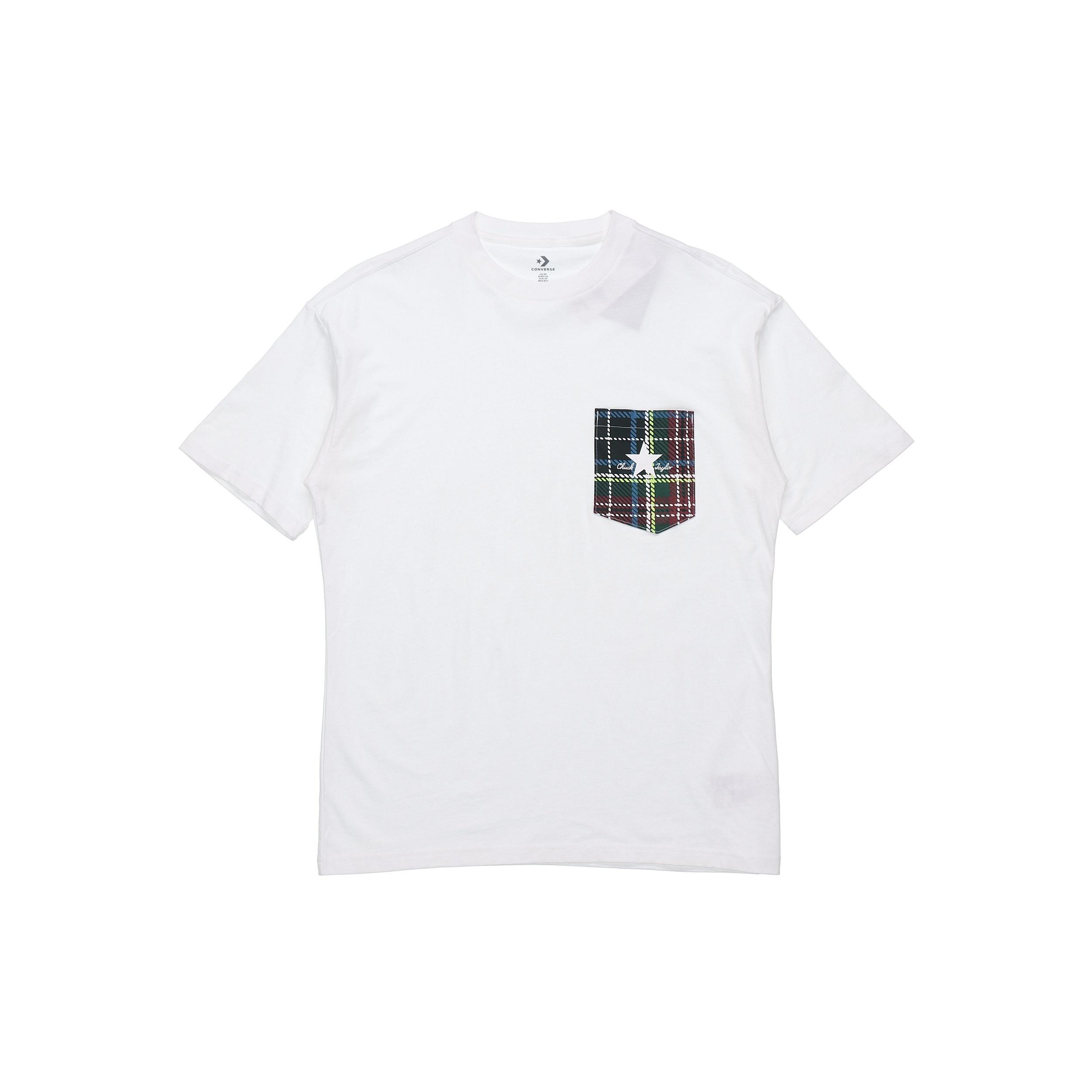 Converse Pocket Casual Short-Sleeve Tee Mens White Men s 10020885-A01 S
