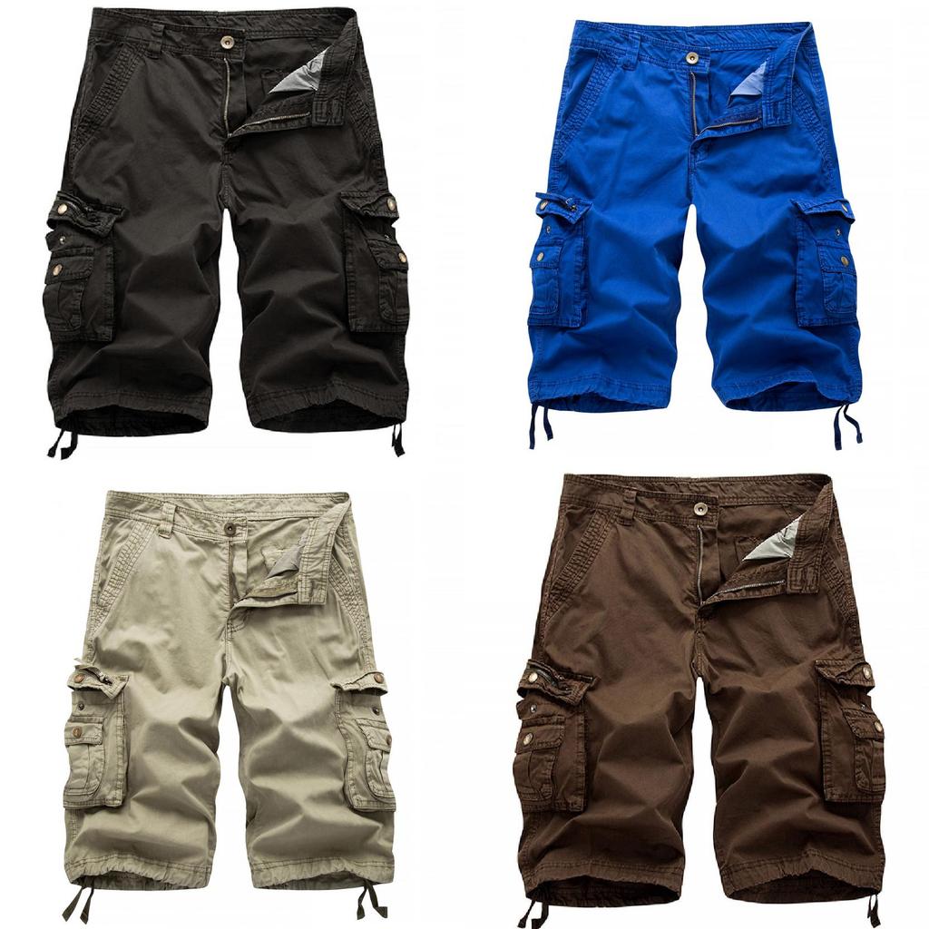 Summer Men Casual Cargo Shorts With Multiple Pockets For Youth And Teens