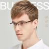 Half Frame Myopia Glasses Anti Blue Light Men's Commercial Glasses Finished Myopia Glasses Eye Protection with Diopter -1.0~6.0