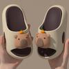 New cute rabbit children's sandals for boys and girls, summer fashion home non-slip soft-soled slippers for outdoor use