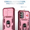 For Samsung Galaxy A15 4G/5G Case TPU+PC Slide Camshield Kickstand Phone Cover