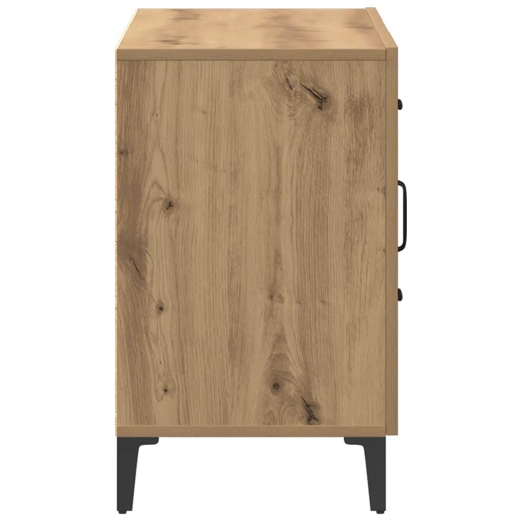 Vidaxl Komoda, Dąb Artisan, 100X36X60 Cm, Materiał Drewnopochodny
