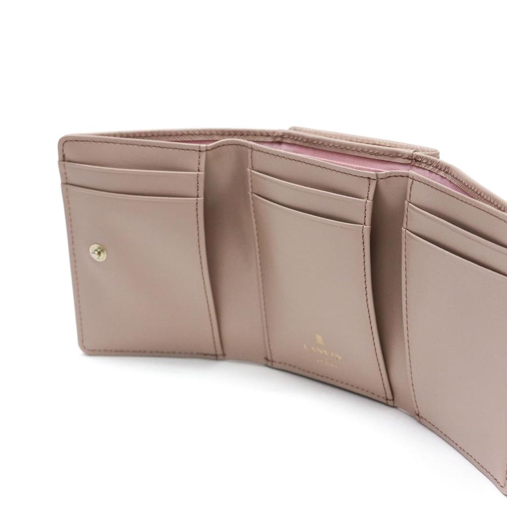 Lanvin En Bleu Luxembourg Clasp Bifold Old Rose Wallet, Women's,