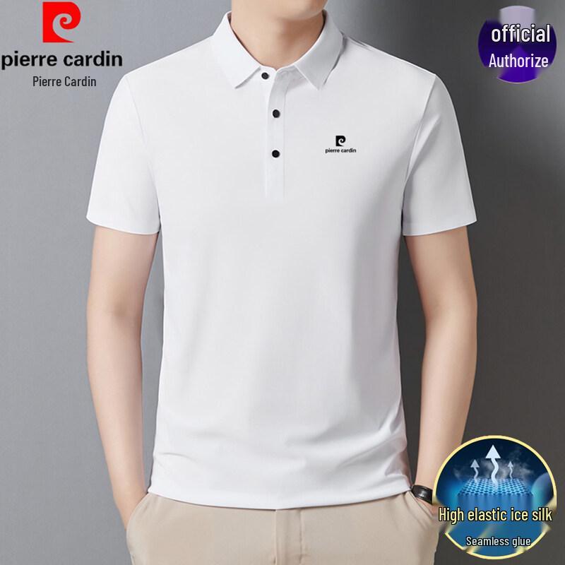 Pierre Cardin Men s Ice Silk Polo T-Shirt 4XL