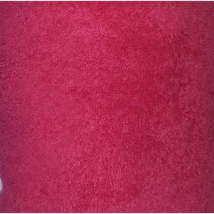 Serviette de plage - Non spécifié - 100 x 180 cm - 100% coton bouclette - Rose - Ultra résistante