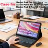 Etui do Redmi Pad 2 Pro 12.1/Redmi Pad Pro 12.1 cala, Pokrowiec z klawiaturą Bluetooth dla POCO Pad 12.1 cala