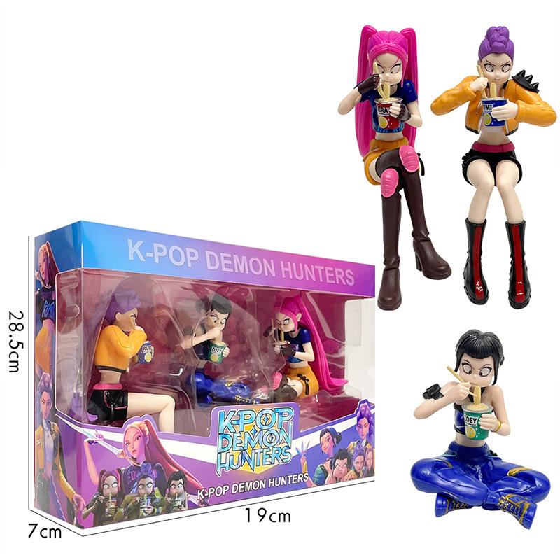 Demon Hunters K-pop Rumi Mira Zoey Vinyl Doll Action Figure Collectible Toy Gift for Kids Girls Fans Gifts Christmas Gifts