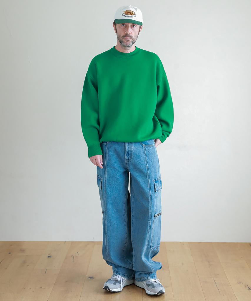ESN Zipper Cargo Denim Pants V29_Blue