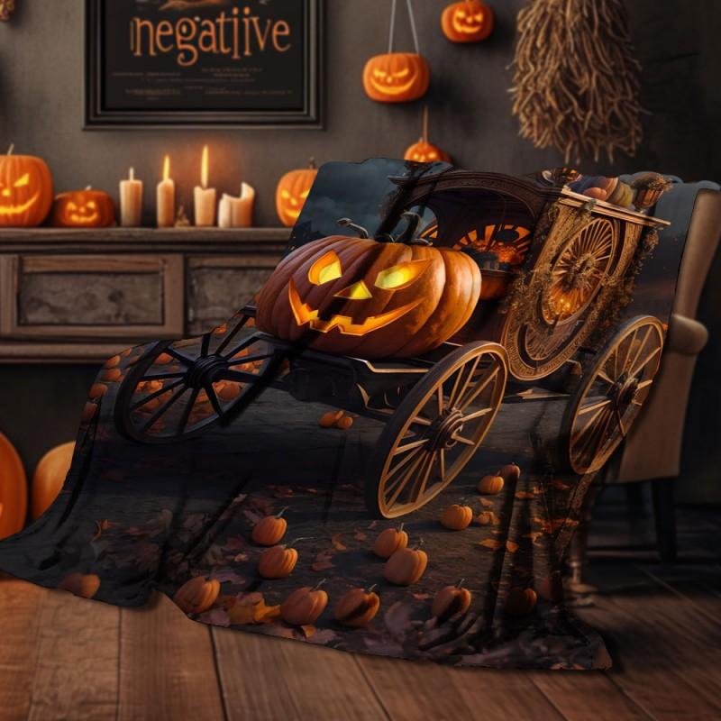 Halloween Print Flannel Blanket Soft Cozy Throw Bed Sofa Plush Fleece 70x100 To 150x200cm