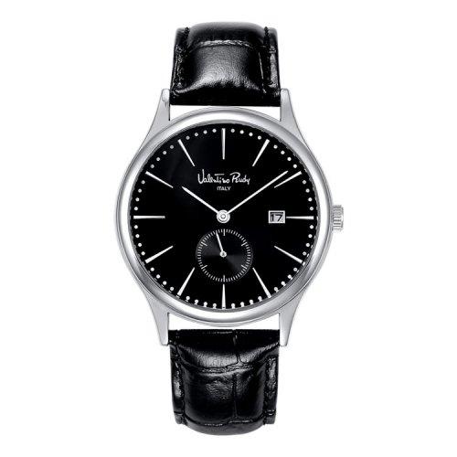 [Valentino Rudy] Мужские кожаные наручные часы Valentino Rudy VR1128A-BKBK FREE