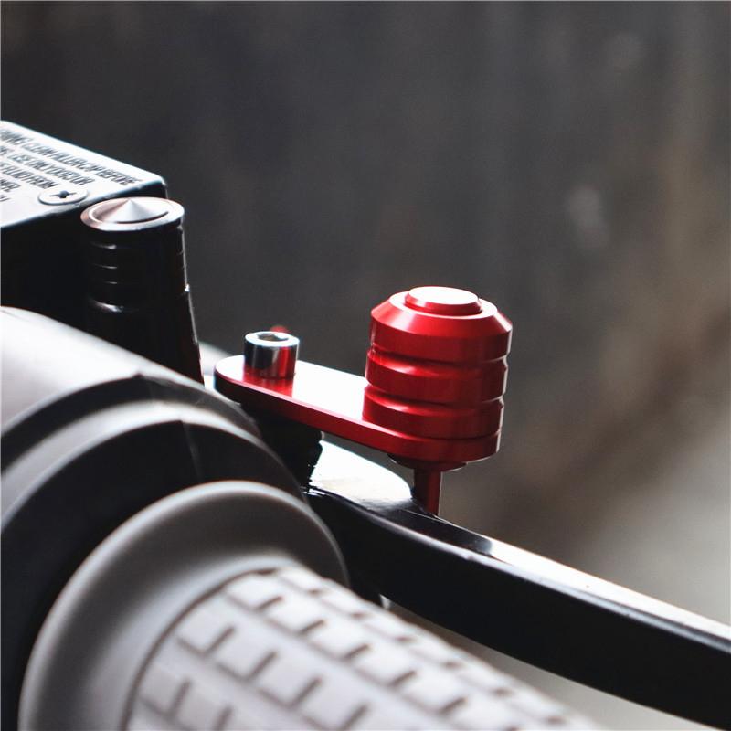 1Pc Electric Vehicle Universal Parking Switch Brake Lock Lever Lock Prevent Falls Motorcycle Modification Cow Horn Lock Buckle