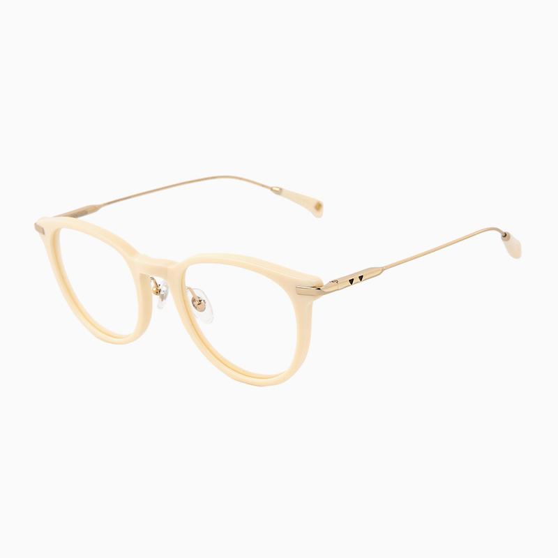 Sodamon Acetate Metal Horn-Rimmed Eyeglass Frame Htp953-C04 (Unisex)