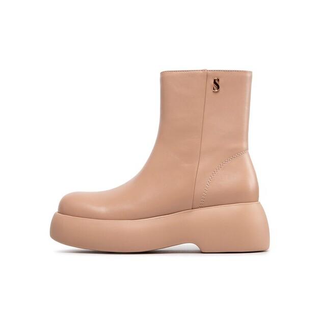 Simple Ankle Boots SL-26-02-000039 Beige