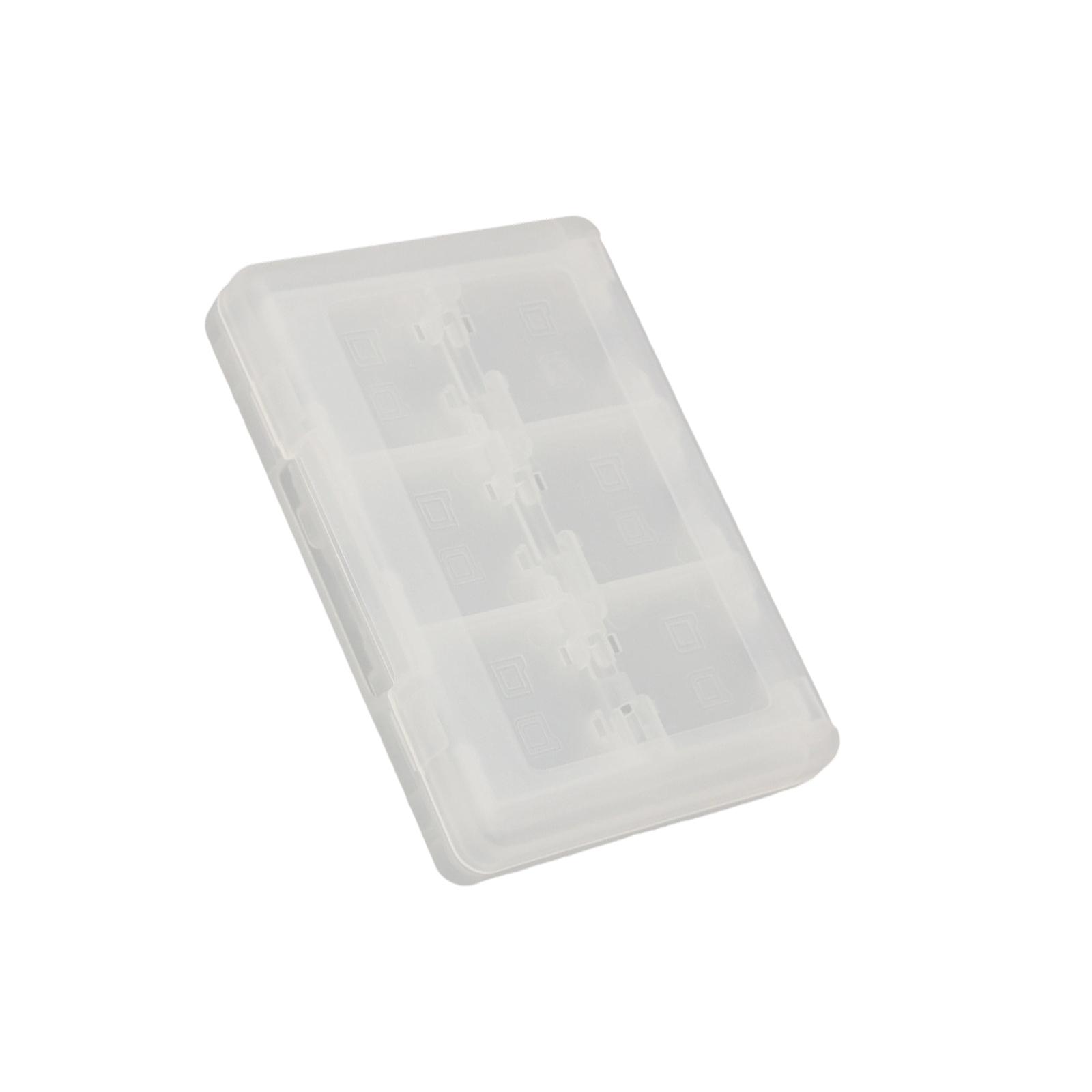 

High Capacity For 3DS Game Card Case Holds 28 Cartridges ABS Construction Smooth Insertion System Portable Travel Essential белый