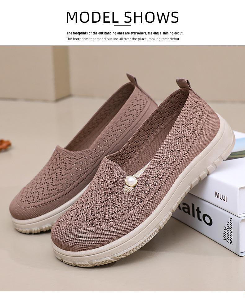 Women's Summer Breathable Slip-On Closed-Toe Casual Shoes