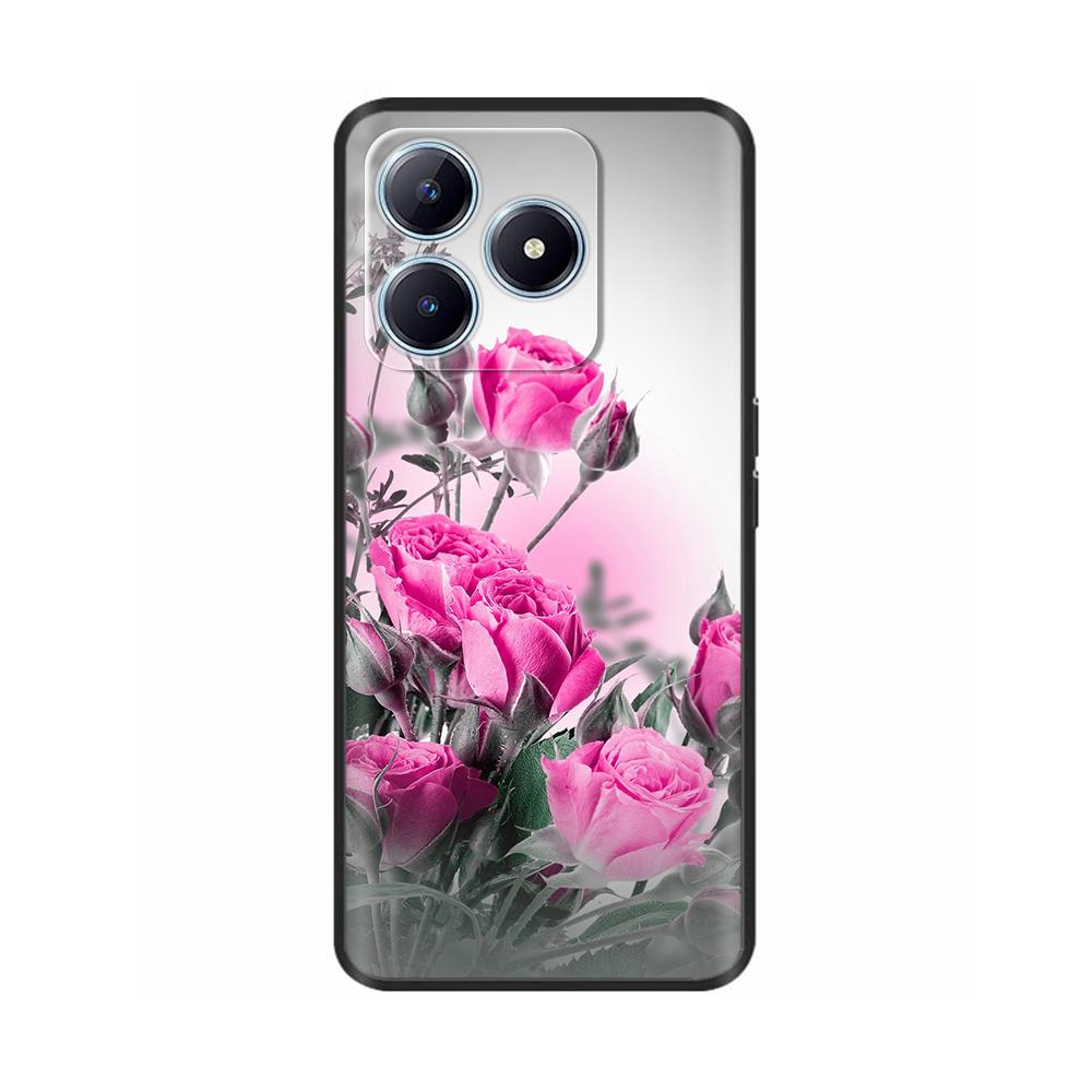 For Realme C63 Case Animals Soft Silicone TPU Phone Cases Back Cover For OPPO Realme C63 C61 C 63 Shockproof Protective Fundas