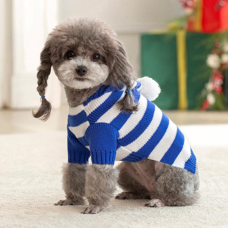 Cozy Cable Knit Sweater for Dogs & Cats - Warm High-Neck Design for Autumn/Winter