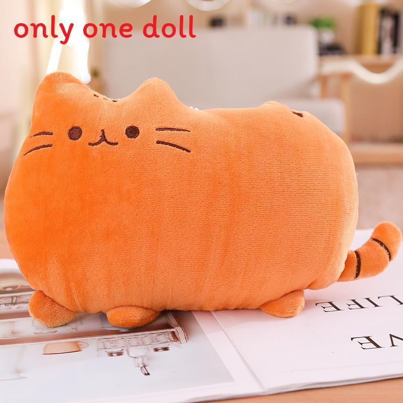 Cute Cookie Cat Plush Toy With Pp Cotton Filling For Kids Bedroom Decor