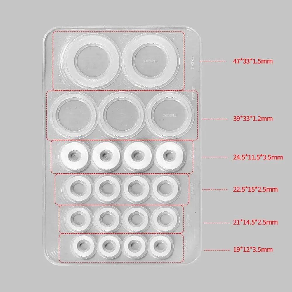 1Sheet S/L Faucet O-Ring Sealing Gasket Replacement High Temperature Resistant Pipe Connection Gasket Elastic Silicone