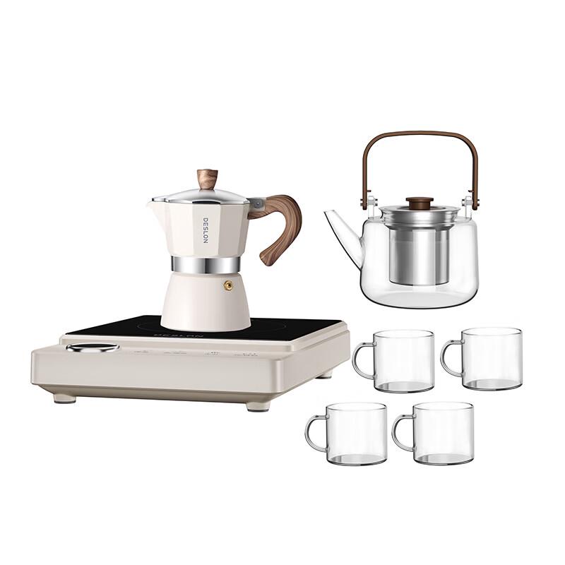 DESLON Electric Ceramic Stove & Glass Teapot Set
