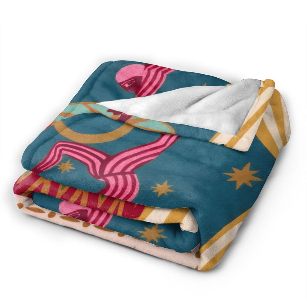 Border Painting Art Show Blanket Quality Super Warm Bedding Throws Autumn Boy Girl Couch Bed Fluffy Bedspread