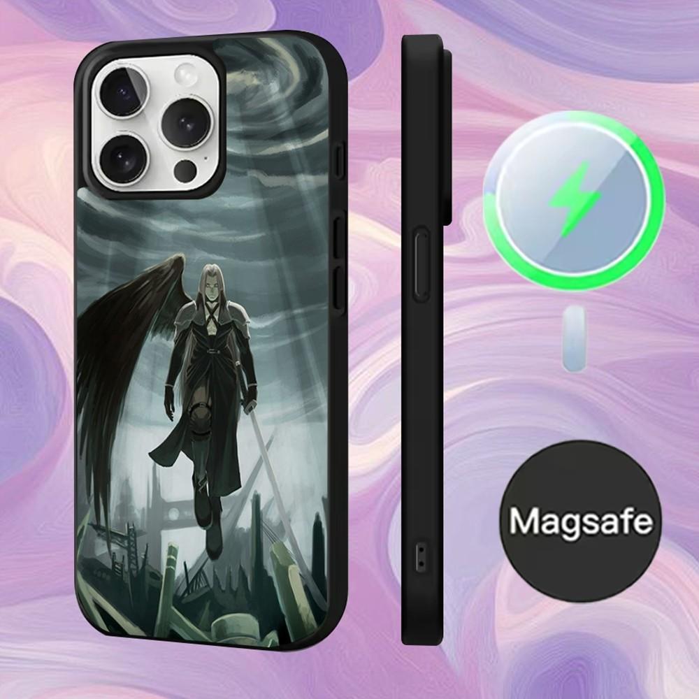 Sephiroth F-Final F-Fantasy Phone Case For iPhone 16,15,14,13,12,11,Pro,Max,Plus,Mini,Magsafe,Magnetic Wireless Charging Case iPhone16se4