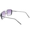 RSINC Unisex Premium Metal Hinges Heavy UV Protected Sunglass | Retro Premium Metal Frame 100% UV Rectangular Dark Black | O