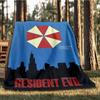 1pc Resident Evil Digital Printed Flannel Blanket, Super Soft Plush  Bed Cover,Blanket for Sofa, Bed, Office, 70175
