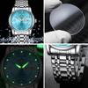 OLEVS Men's Watch, Blue, Popular, Quartz Movement, Calendar, Waterproof, Stainless Steel, Stylish, Silver