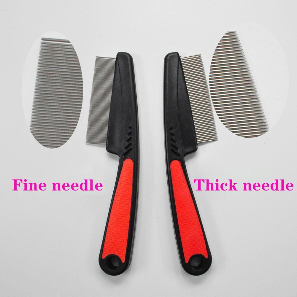 Head Lice Comb Lice Nit Removal Hair Comb Stainless Steel Fine Tooth Comb LiceComb Professional Anti lice shampoo set