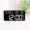 New LED Alarm Clock Large Size Digital Electronic Wall Clock Living Room Simple Week Large Screen Silent
